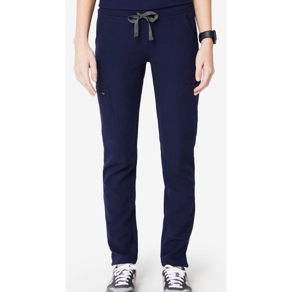 Navy Yola Skinny Scrub Pants/Small Tall - FIGS